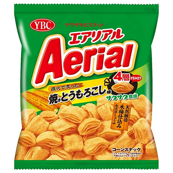ヤマザキビスケット エアリアル 焼きとうもろこし味 65g×12袋入 メーカー 問屋直送|お菓子 Aerial スナック菓子