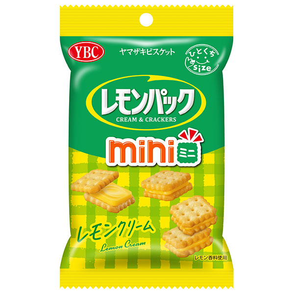 ヤマザキビスケット レモンパック ミニ 40g×10袋入|お菓子 クラッカー サンド レモンクリーム