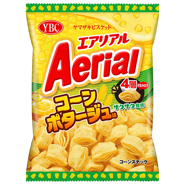 ヤマザキビスケット エアリアル コーンポタージュ味 65g×12袋入|お菓子 おやつ コーンスナック Aerial スナック菓子