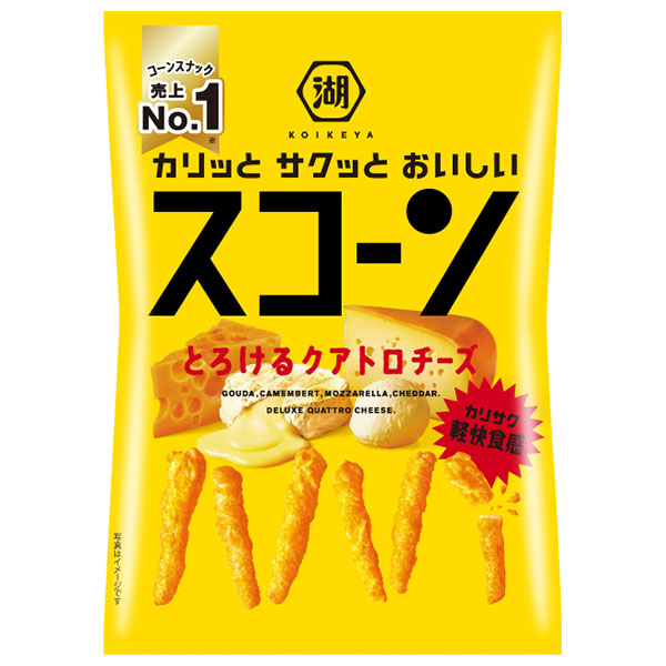 コイケヤ スコーン とろけるクアトロチーズ 73g×12袋入|お菓子 スナック菓子 チーズ