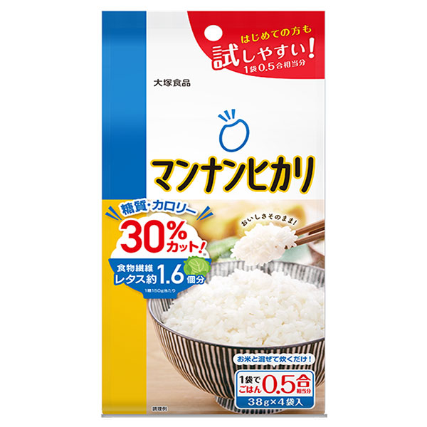 大塚食品 マンナンヒカリ スティックタイプ 152g×20袋入|お米 こんにゃく ご飯 ごはん 食物繊維 カロリーカット