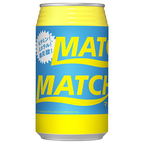 大塚食品 MATCH(マッチ) 350ml缶×24本入×(2ケース)|マッチ 炭酸 微炭酸 MATCH ビタミン炭酸