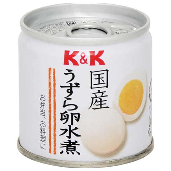 国分 K&K 国産 うずら卵水煮 45g×6個入 メーカー 問屋直送|缶詰 たまご お弁当