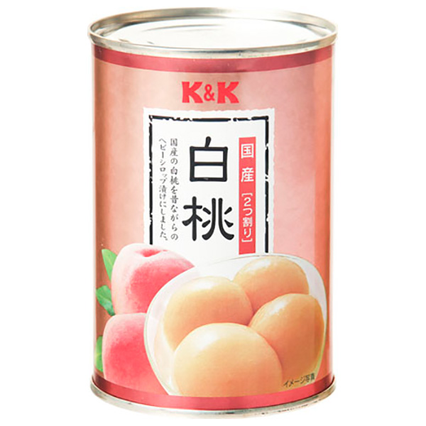 国分 K&K 白桃 425g缶×12個入×(2ケース) メーカー 問屋直送|缶づめ 缶詰 果物 フルーツ くだもの