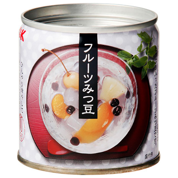 国分 K&K フルーツみつ豆 195g缶×12個入 メーカー 問屋直送|缶づめ 缶詰 果物 フルーツ くだもの