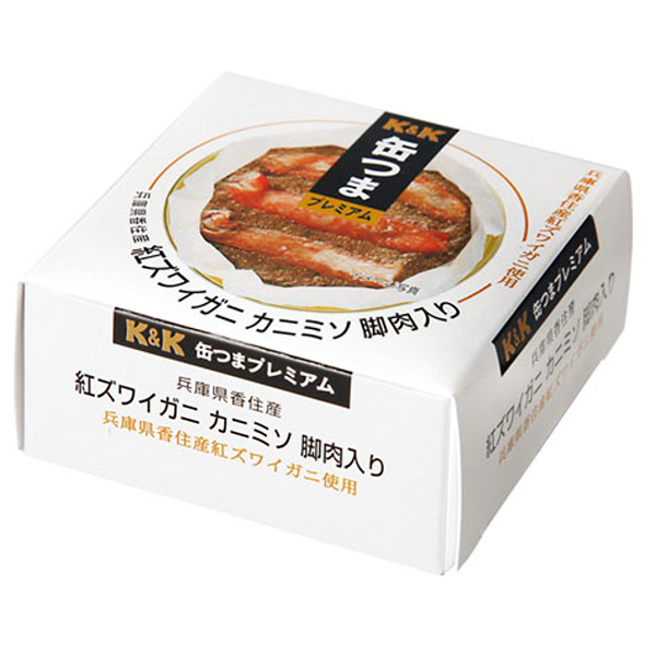 国分 K&K 缶つま 国産 紅ズワイガニ カニミソ脚肉入り 60g×6個入 メーカー 問屋直送|おつまみ 缶詰 蟹