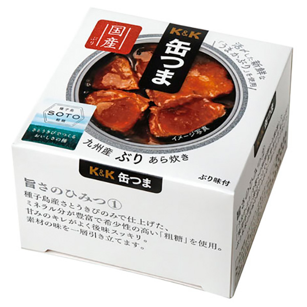 国分 K&K 缶つま 九州産 ぶりあら炊き 150g×6個入 メーカー 問屋直送|おつまみ 缶詰