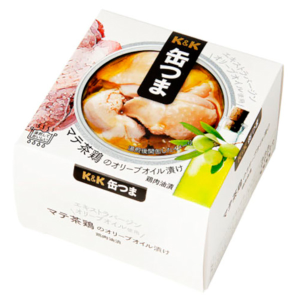 国分 K&K 缶つま マテ茶鶏のオリーブオイル漬け 150g×12個入×(2ケース) メーカー 問屋直送|つまみ 缶詰 おかず