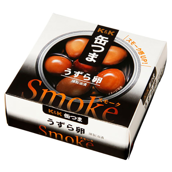 国分 K&K 缶つまSmoke うずら卵 25g×6個入 メーカー 問屋直送|缶詰 たまご