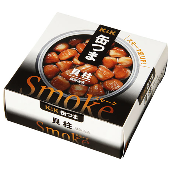 メーカー/問屋直送品・代引不可】国分 K&K 缶つまスモーク 貝柱 P4号缶 50g×6個入| おつまみ 缶詰