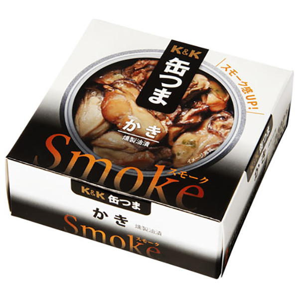メーカー/問屋直送品・代引不可】国分 K&K 缶つまスモーク かき P4号缶 50g×6個入×(2ケース)| おつまみ 缶詰