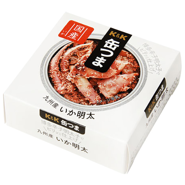 国分 K&K 缶つま 九州産 いか明太 P4号缶 40g×6個入×(2ケース) メーカー 問屋直送|缶詰 つまみ 缶詰 おかず 缶詰め いかめんたい イカ明太