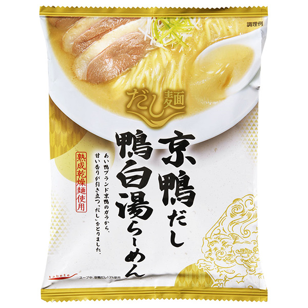 国分 tabete だし麺 京鴨だし 鴨白湯ラーメン 102g×10袋入×(2ケース) メーカー 問屋直送|ラーメン インスタント 袋麺