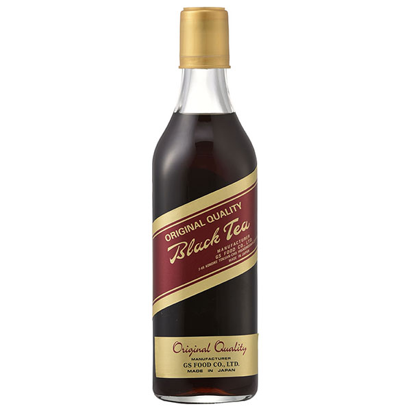 ジーエスフード GS ブラックティー 加糖 500ml瓶×12本入|紅茶 ブラックティー 希釈用 瓶