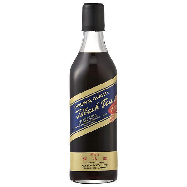 ジーエスフード GS ブラックティー 低甘味 500ml瓶×12本入|紅茶 ブラックティー 希釈用 瓶 低甘味
