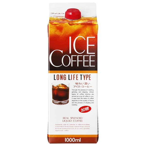 ジーエスフード GS アイスコーヒー 加糖 1000ml紙パック×12本入|珈琲 アイスコーヒー 加糖 濃いめ