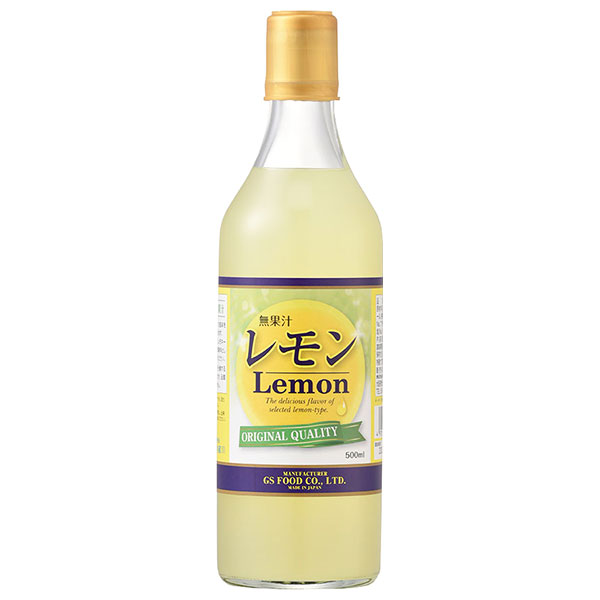 ジーエスフード GS レモン 500ml瓶×12本入×(2ケース)|清涼飲料水 れもん ビン