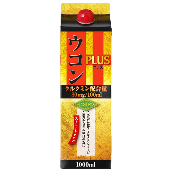 ジーエスフード GS ウコンプラス 1000ml紙パック×12(6×2)本入|栄養ドリンク クルクミン ウコンエキス