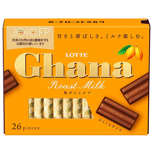 ロッテ ガーナ ローストミルク エクセレント 119g×6箱入|お菓子 チョコ Ghana ひとくちサイズ ミルクチョコレート ローストチョコ ロッテチョコ