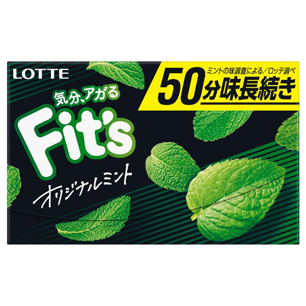 ロッテ Fit’s オリジナルミント 12枚×10個入|お菓子 ガム フィッツ 味長続き ミント