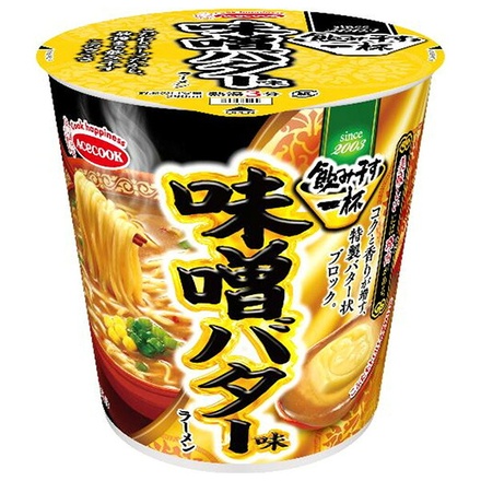 エースコック 飲み干す一杯 味噌バター味ラーメン 62g×12個入|味噌 みそ バター 味噌バター カップ麺 味噌ラーメン インスタント 夜食 口コミ