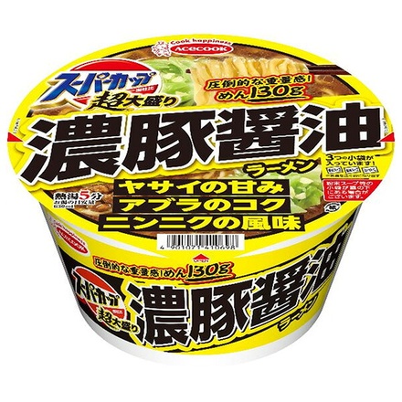 エースコック スーパーカップ超大盛り 濃厚豚醤油ラーメン 177g×12個入|インスタント食品 即席 カップ麺 豚 醤油 ラーメン