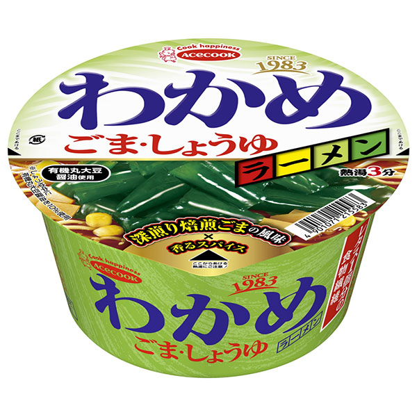 エースコック わかめラーメン ごま・しょうゆ 93g×12個入|カップラーメン カップ麺 インスタント