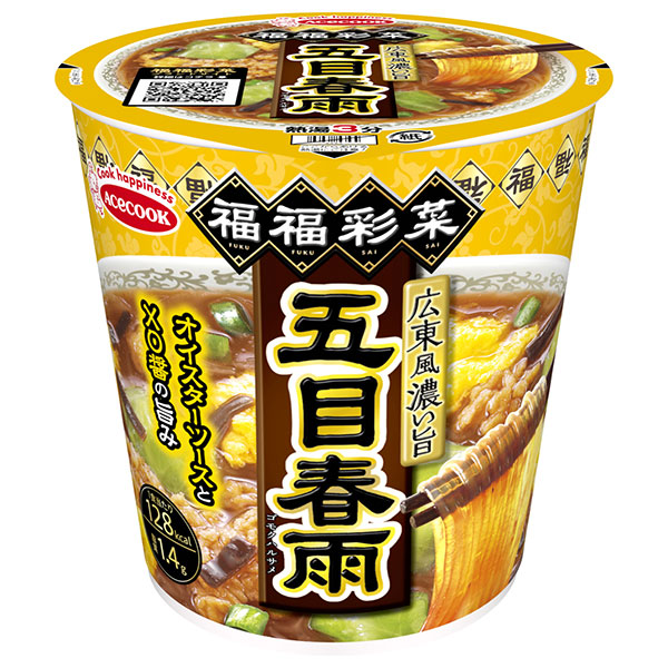 エースコック 福福彩菜 広東風濃い旨五目春雨 40g×12個入|はるさめ 春雨 スープ インスタント 即席 五目