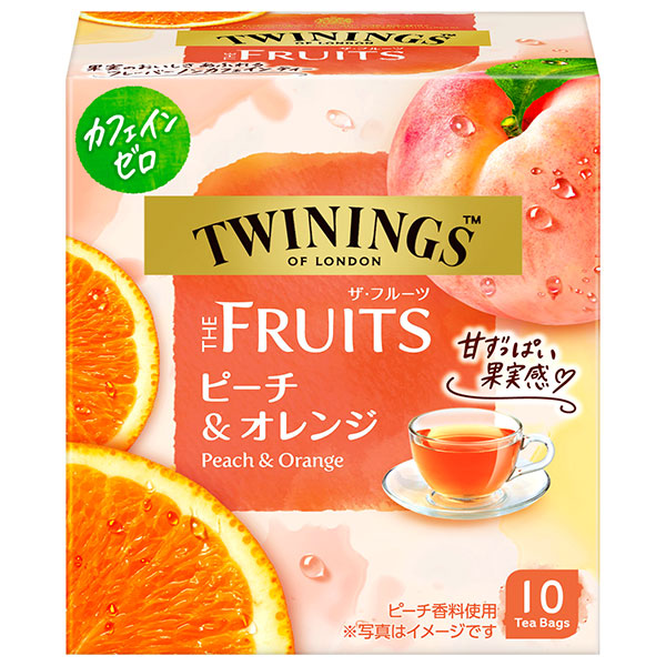 片岡物産 トワイニング THE FRUITS(ザ・フルーツ)ピーチ&オレンジ 10袋×24個入|紅茶 TWININGS ティーバッグ インスタント 紅茶