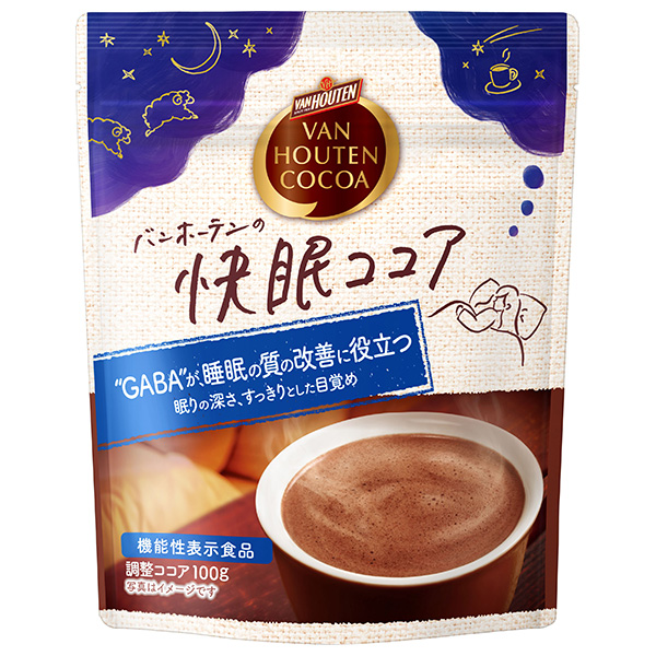 片岡物産 バンホーテンの快眠ココア 100g×12袋入|嗜好品 インスタント 調整ココア 粉末ドリンク