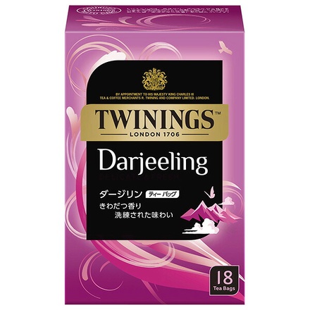 片岡物産 トワイニング ダージリン 37.8g(18袋入り)×4個入|紅茶 トワイニング ダージリン ティーバッグ 嗜好品 ドリンク Tea リラックス
