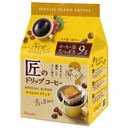 片岡物産 匠のドリップコーヒー スペシャルブレンド 72g(9g×8袋)×6個入|嗜好品 珈琲 ドリップ コーヒー ブレンド 匠 スペシャル まろやか 香り