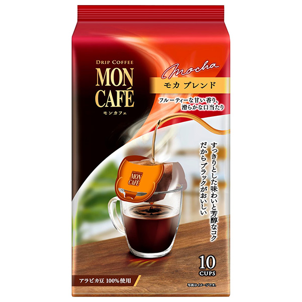 片岡物産 モンカフェ モカブレンド (8g×10袋)×6個入×(2ケース)|嗜好品 珈琲 コーヒー ドリップバッグ