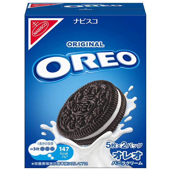 モンデリーズ・ジャパン オレオ バニラクリーム (5枚×2パック)×12個入 メーカー 問屋直送|お菓子 クッキー OREO