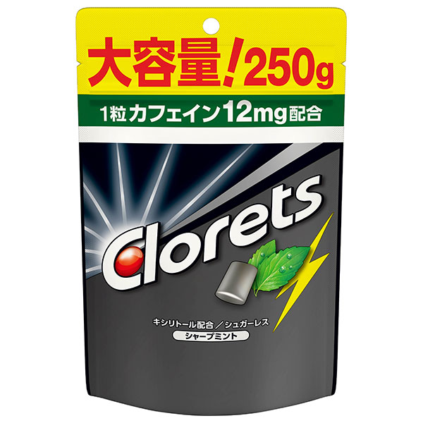 モンデリーズ・ジャパン クロレッツXP シャープミント スタンドパウチ 250g×6袋入|お菓子 ガム パウチ クロレッツ Clorets ミント