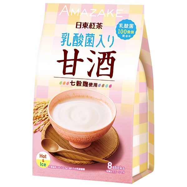三井農林 日東紅茶 乳酸菌入り甘酒 12.5g×8本×24(6×4)袋入|嗜好品 インスタント 粉末 あまざけ