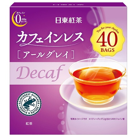 三井農林 日東紅茶 カフェインレス アールグレイ (2g×40袋)×24箱入|紅茶 アールグレイ 優しい紅茶 ティーバッグカフェインレス 日東紅茶
