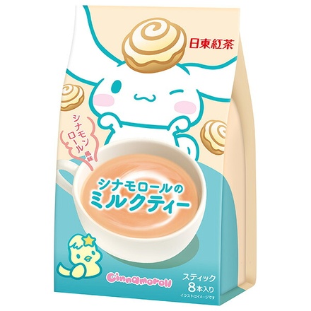 三井農林 日東紅茶 シナモロールのミルクティー シナモンロール風味 (14g×8本)×24袋入|スティック インスタント 粉末 日東紅茶限定フレーバー シナモンロール風味