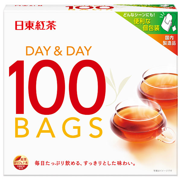 三井農林 日東紅茶 DAY&DAY(デイ&デイ) (1.8g×100袋)×24(12×2)個入|嗜好品 紅茶 ティーバッグ