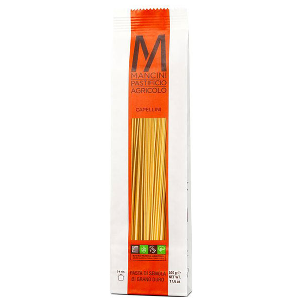 モンテ物産 マンチーニ カペッリーニ 1.2mm 500g×12袋入|パスタ 乾麺 スパゲッティ