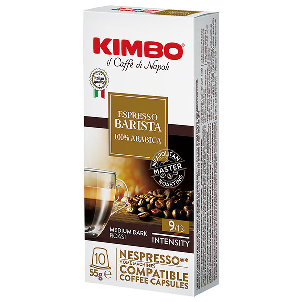 モンテ物産 キンボ カプセルコーヒー バリスタ 55g(5.5g×10)×10本入|コーヒー キンボ 珈琲