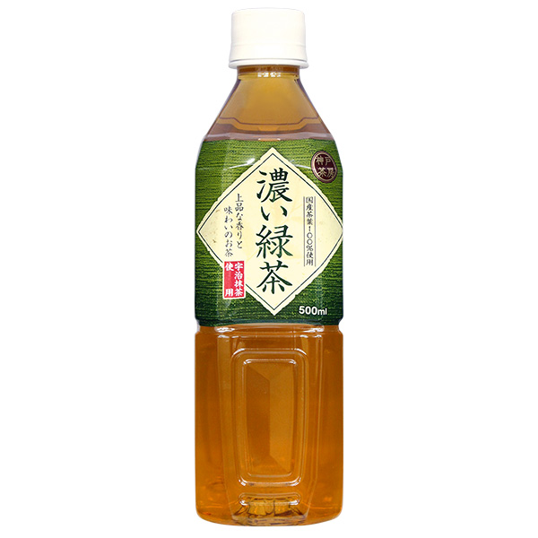 富永貿易 神戸茶房 濃い緑茶 500mlペットボトル×24本入|茶飲料 緑茶 お茶 PET