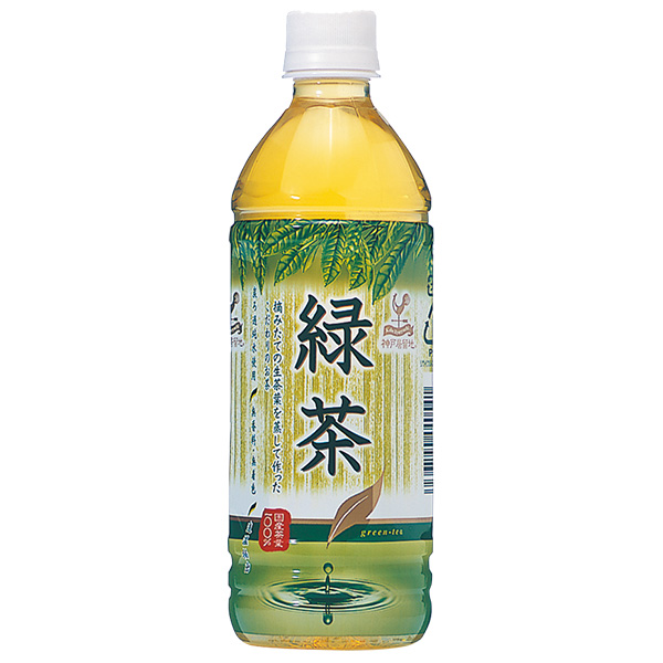 富永貿易 神戸居留地 緑茶 500mlペットボトル×24本入|茶飲料 お茶 緑茶 PET