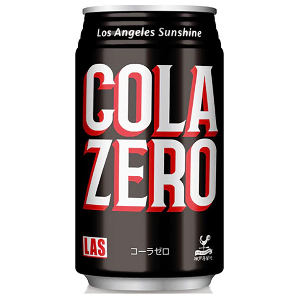 富永貿易 神戸居留地 Lasコーラゼロ 350ml缶×24本入|炭酸 コーラ 缶 カロリーゼロ