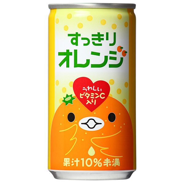 富永貿易 神戸居留地 すっきりオレンジ 185g缶×30本入|果実飲料 オレンジ 缶