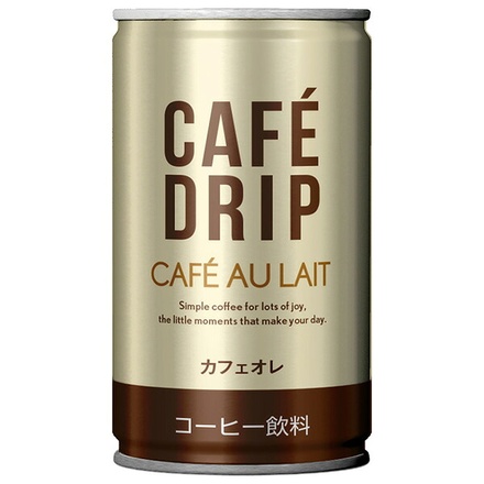 富永貿易 カフェドリップ カフェオレ 185g缶×30本入|珈琲 カフェオレ 缶