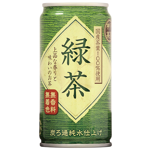 富永貿易 神戸茶房 緑茶 185g缶×30本入|茶飲料 緑茶 お茶 缶