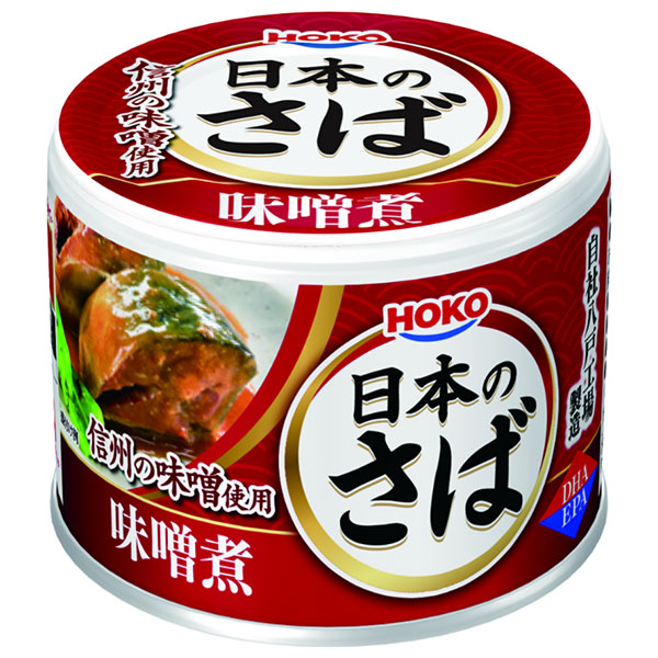 宝幸 日本のさば 味噌煮 190g×24個入|一般食品 かんづめ 缶詰 サバ 鯖 みそ