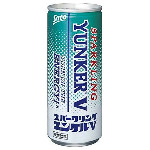 佐藤製薬 スパークリングユンケルV 250ml缶×30(6×5)本入|炭酸 エナジードリンク 栄養 ガラナ風味