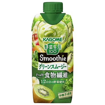 カゴメ 野菜生活100 Smoothie(スムージー) グリーンスムージー 330ml紙パック×12本入×(2ケース)|野菜生活 スムージー カゴメ グリーンスムージー